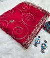 JK Designer Zimmy Choo Satin Party Wear Sarees Wholesale Market In Surat
